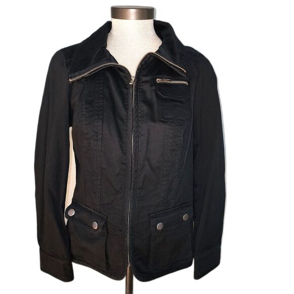 Style & Co. Women's Black Zipper Jacket Size PS - Picture 1 of 9